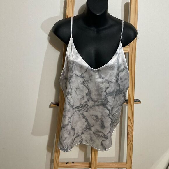 No Brand Tops - Wishlist apparel size large,marble ,adjustable tank ￼